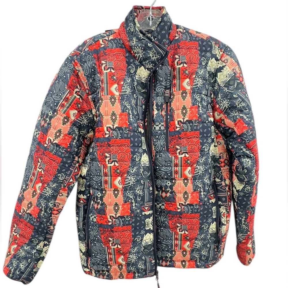 Hawke & Co Performance Bandana Print Lightweight Puffer Jacket Size Small